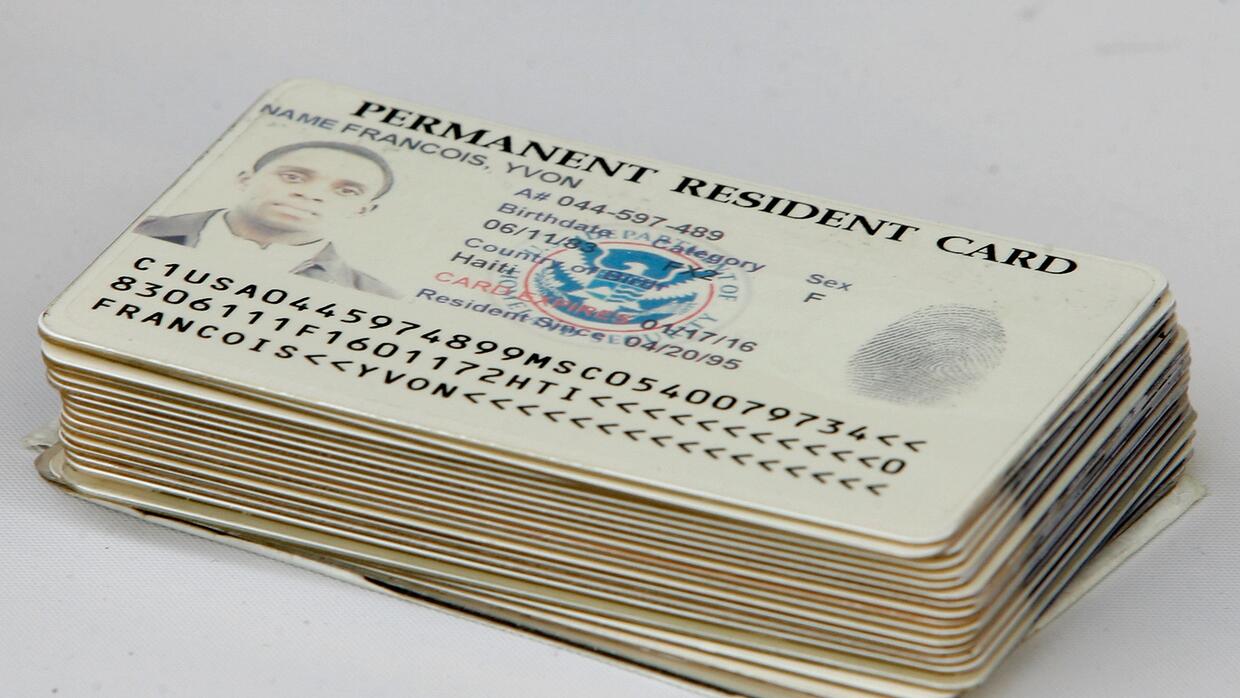 Tarjeta de residencia permanente en Estados Unidos (Green card).