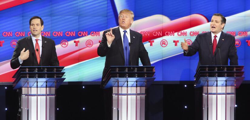 Agrio debate republicano en Houston