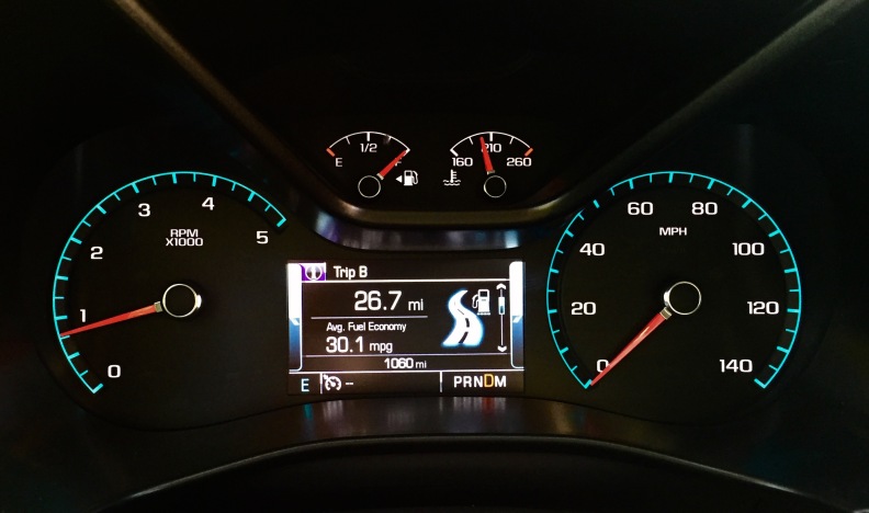 30.1 millas por galón después de 26.7 millas de manejo en ciudad y carre...