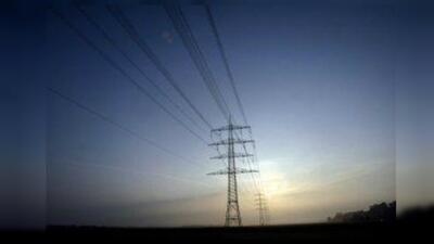 Torres de energía eléctrica.
