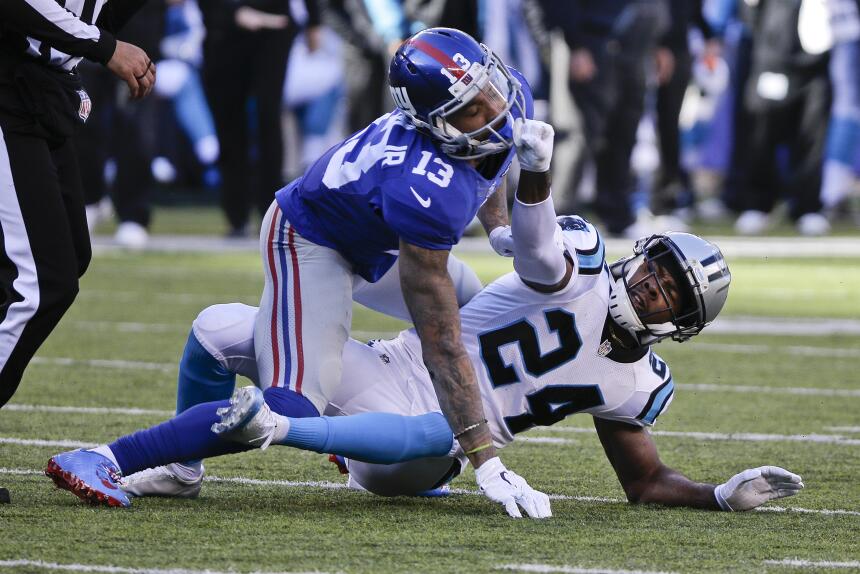 Los Carolina Panthers vencieron dramáticamente 38-35 a los New York Gian...