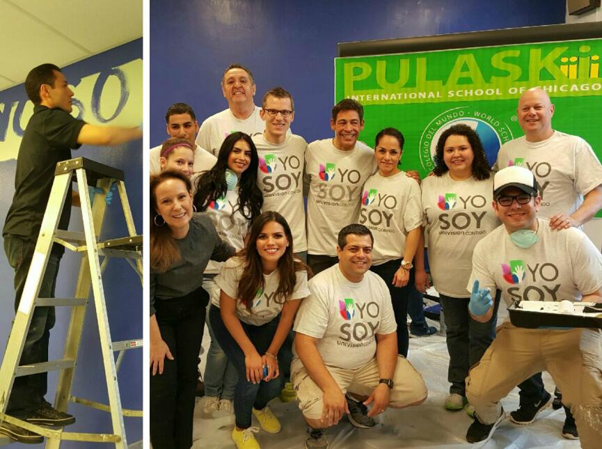 Univision Media Center en la Escuela Pulaski
