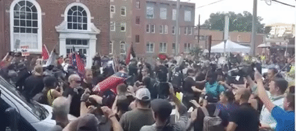 Image result for charlottesville attack animated gif