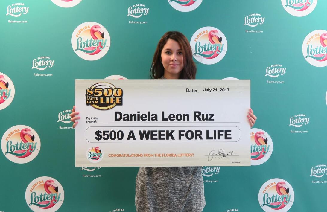 Daniela leon Ruz, de 18 años ganó el premio gordo de la lotería de 410,0...