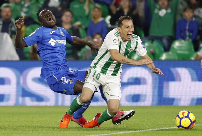 Con Guardado, el Betis rescató un punto en su estadio ante el Getafe 636...