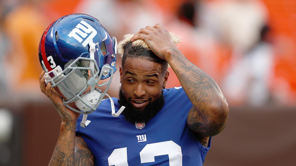 Odell Beckham todavía no sabe si podrá jugar ante los Cowboys