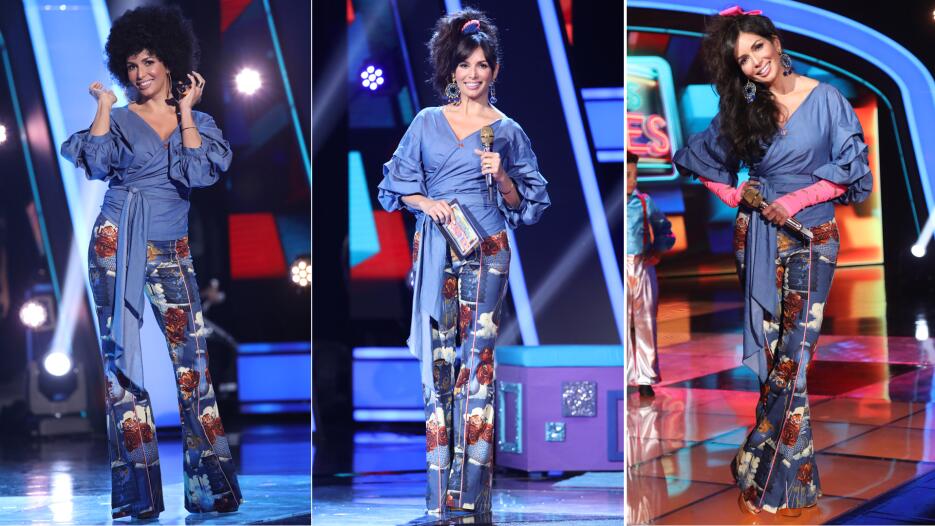 Giselle Blondet look décadas Pequeñas Gigantes USA