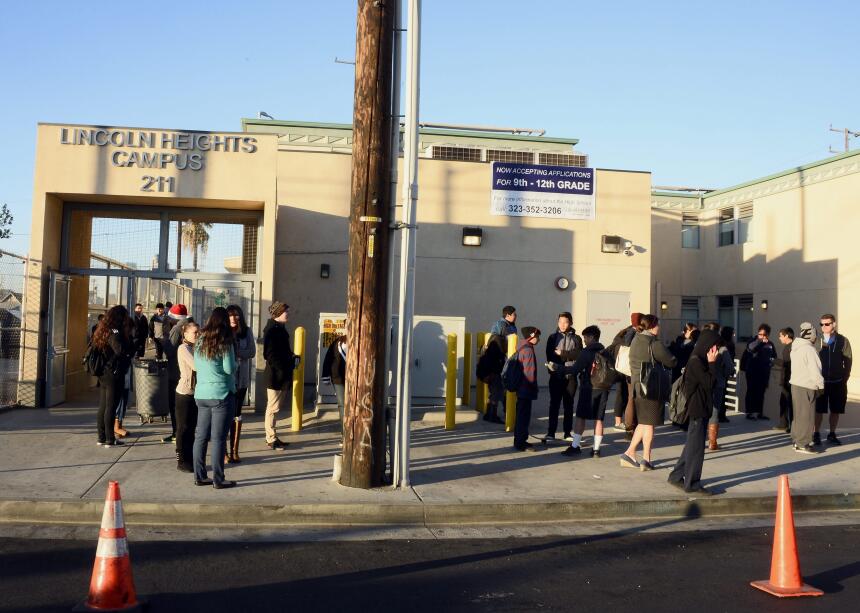Amenaza en escuelas de Los Ángeles.