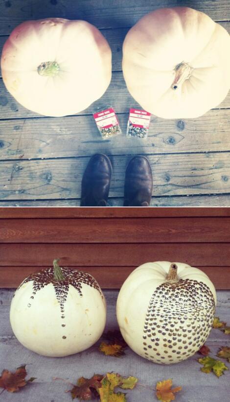 Calabazas sin tallado, pero con mucha onda