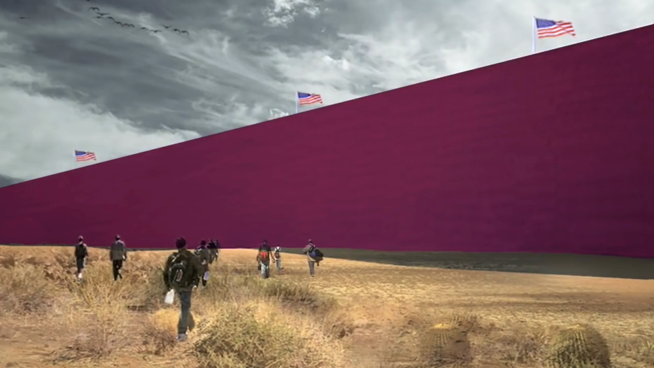 Muro fronterizo de fantasía