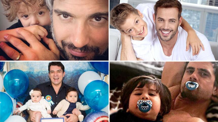 Son actores de telenovela y papás cariñosos