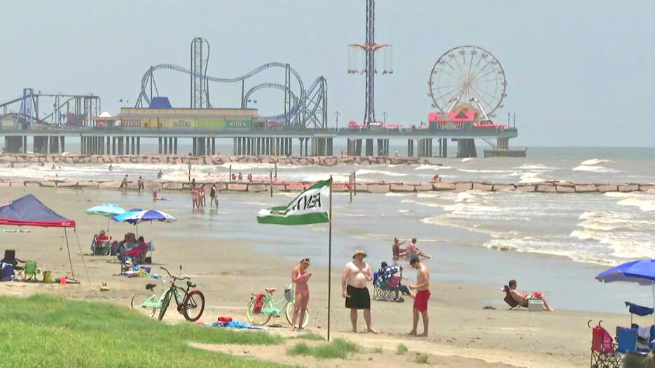 Las playas de Galveston, uno de los destinos favoritos en el puente fest...