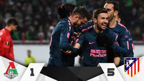 Los colchoneros clasificaron a los cuartos de final de la Europa League. 