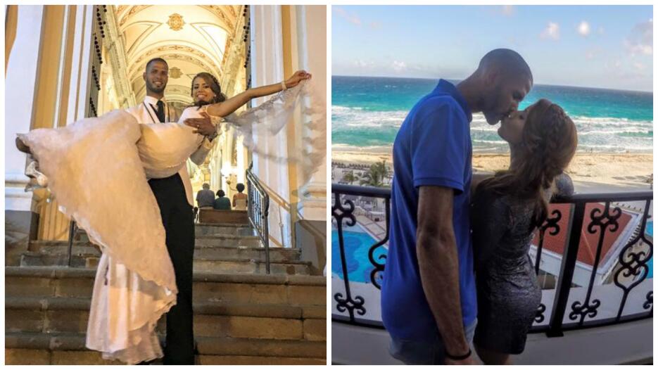 El vallista ponceño se casó el sábado con su novia Keishla y se fue de l...