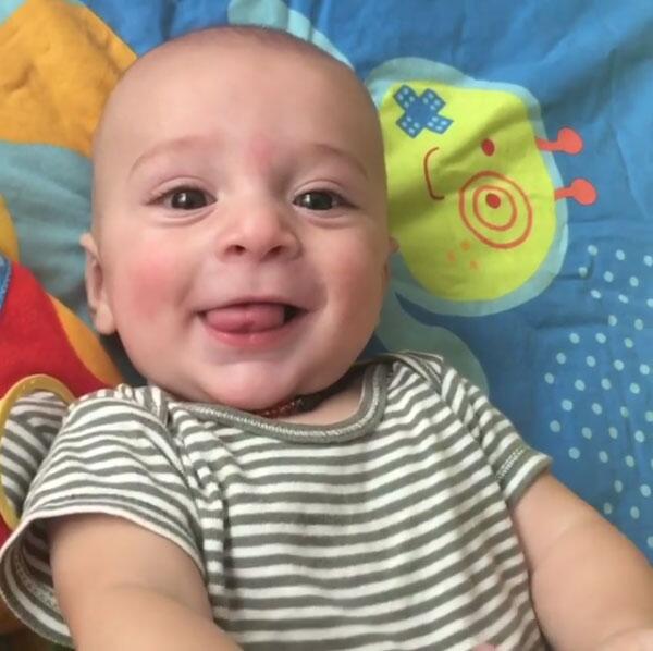 René Strickler y su hijo Ian