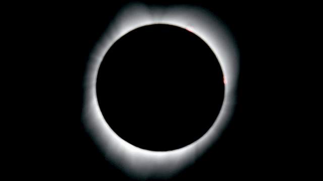 Así se vio el eclipse total en Oregón.