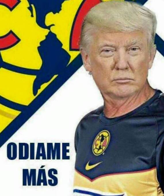 Memes se burlan de Trump y el América, comparan al mandatario con equipo...