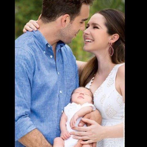 Ariadne Díaz festejó el primer mes del pequeño Diego