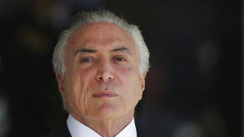 La presidencia de Temer, cuyos índices de popularidad han caído debajo d...