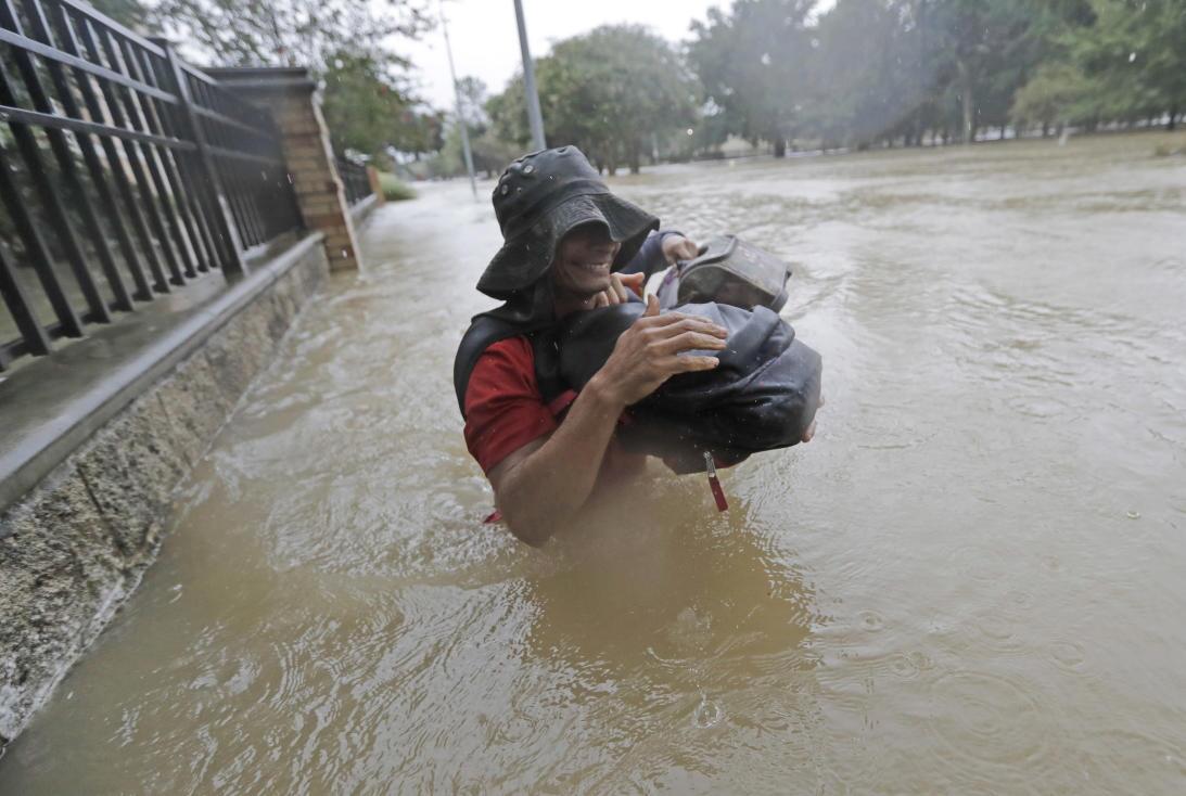 Low lying near the Gulf Coast, Houston is especially vulnerable to flood...