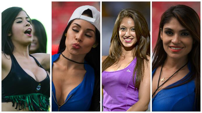 Las bellezas no faltaron en la ida de los cuartos de final del Clausura...