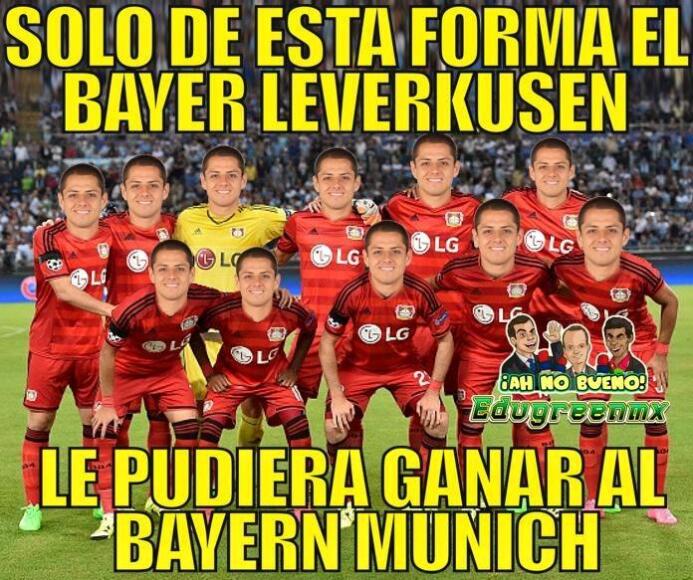 Memes del Chicharito ante Bayern Munich