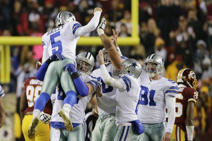 Los Cowboys ganaron en el último instante a los Redskins 19-16. Estas so...