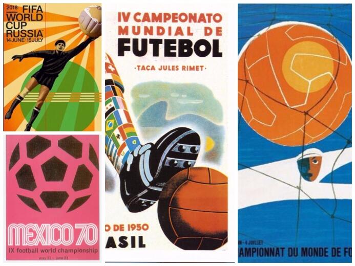 Uno a uno, los pósteres oficiales de la Copa del Mundo hasta Rusia 2018...