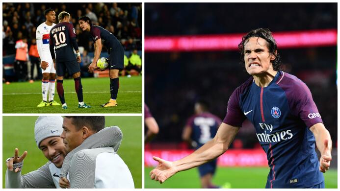When Cavani se pelea con el clan brasileño del PSG ¿sabe que tiene los d...