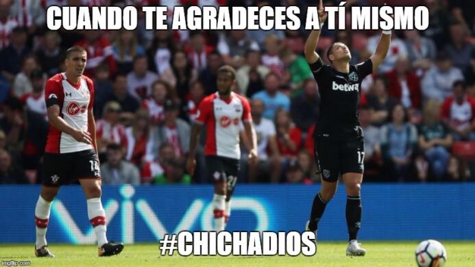 Chicharito, protagonista de los memes tras su doblete con el West Ham me...