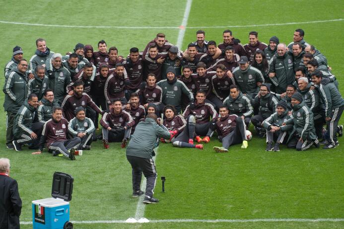 El Tri ultimó detalles en el estadio Rey Balduino, para enfrentar a Bélg...