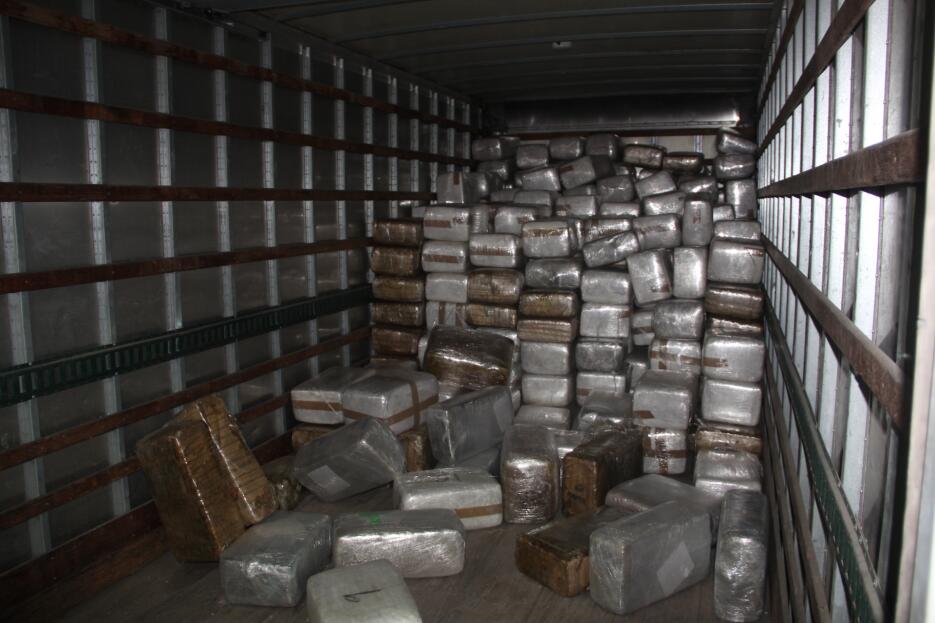 En la garita Otay Mesa, en California, agentes hallaron 319 paquetes que...