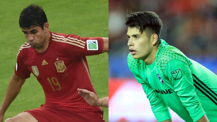 Jesse González y otros futbolistas que hicieron parte de dos selecciones...