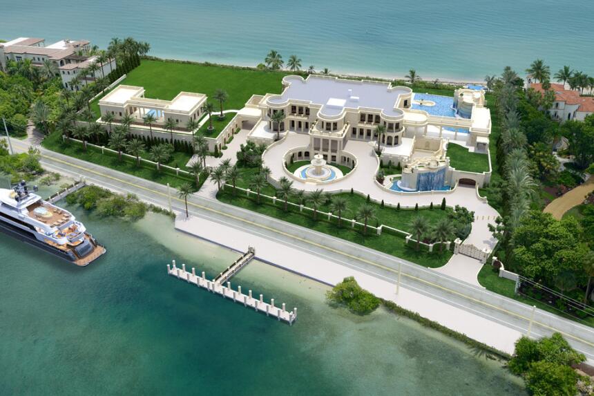 La residencia ubicada en Broward está a la venta por unos $159 millones...