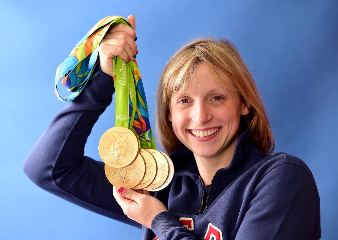 Katie Ledecky (Estados Unidos) - la nadadora Olímpica, cinco veces medal...