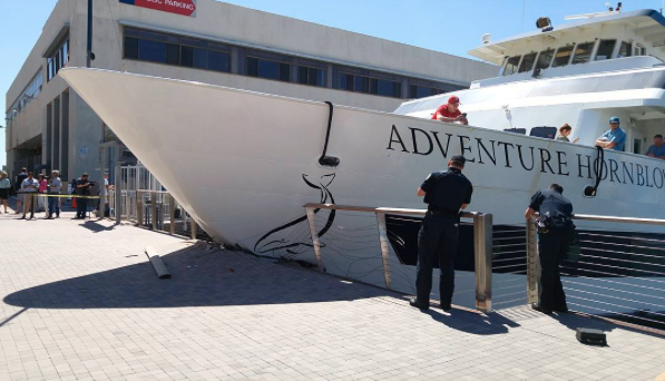 Siete personas resultaron heridas en el accidente del crucero.