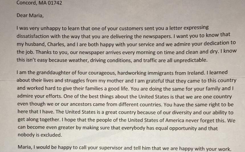 Letters of support flooded in after Ramírez wrote to her customers.