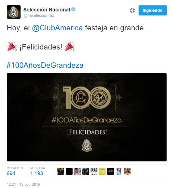 América cumple 100 años de existencia y la institución recibió felcitaci...