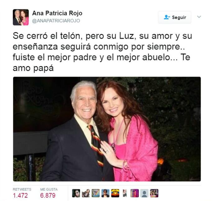Así despidieron los famosos al primer actor Gustavo Rojo