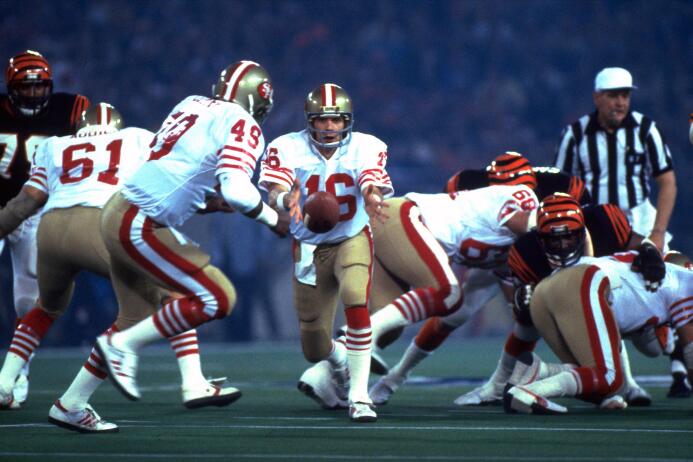 Recuerdo de los 2 Super Bowls que jugaron Bengals y 49ers
