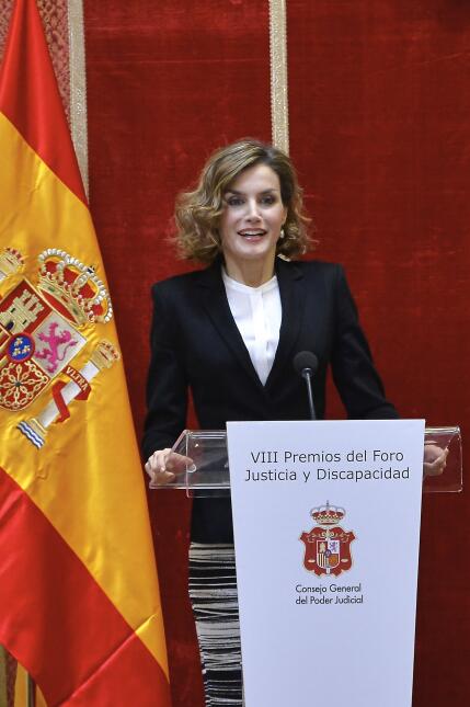 Doña Letizia brilló en Madrid durante la entrega de los premios Foro Jus...
