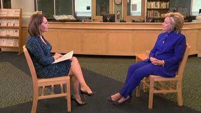 Entrevista completa y en exclusiva con la precandidata dem&oacute;crata Hillary...