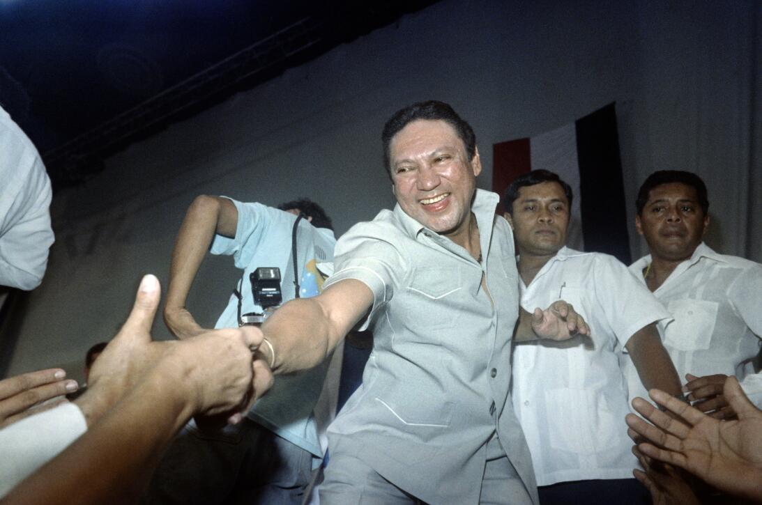 This photo taken on February 12, 1988 in Panama City shows General Manue...