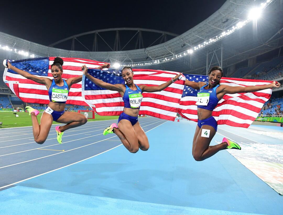 Kristi Castlin (Bronce) Nia Ali (Plata) Brianna Rollins (Oro)
