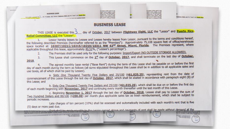 Univision Noticias 23 obtuvo la copia del contrato de renta por los alma...