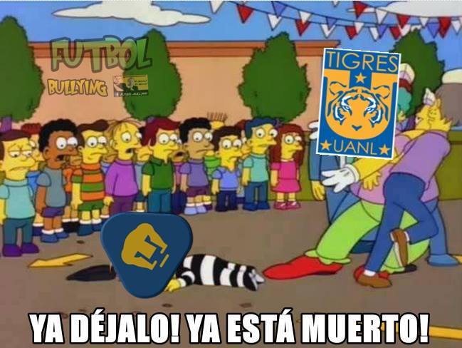 Tigres goleó y humilló a Pumas en la final de ida del Apertura 2015 y la...