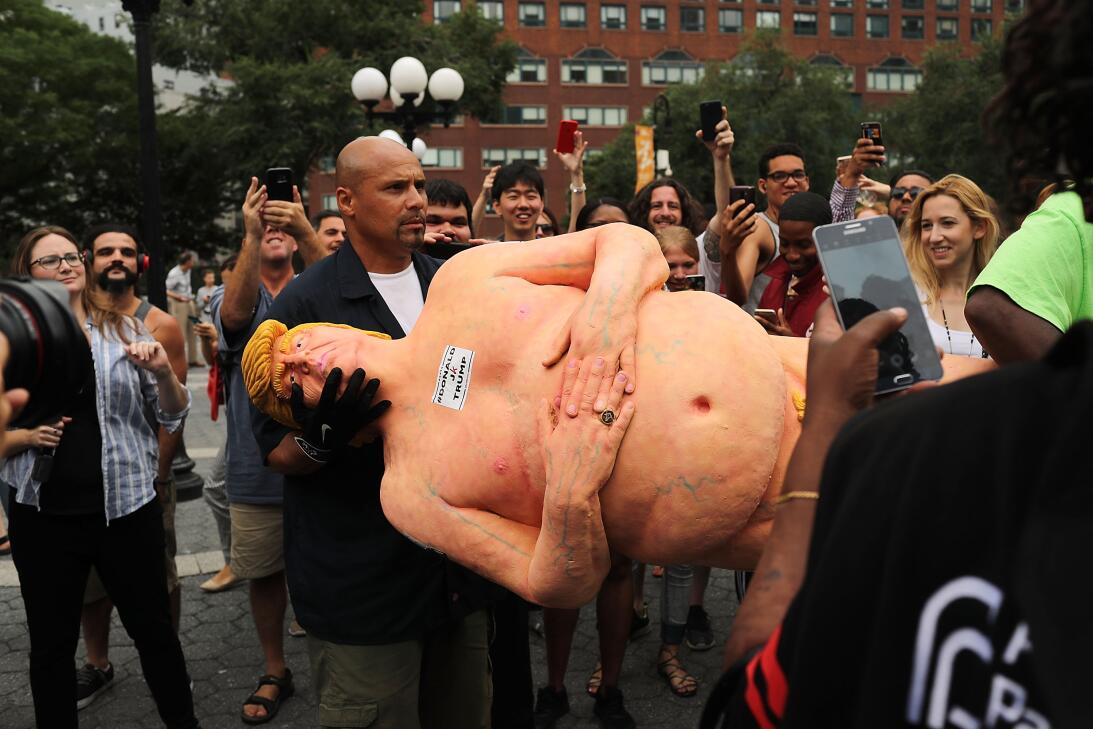 Estatua de Trump en Nueva York