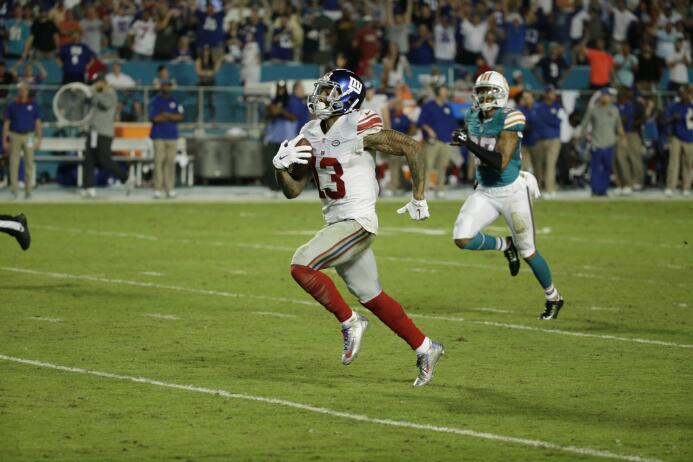 Valiosa victoria para los Giants sobre los Dolphins 31-24, para empatar...